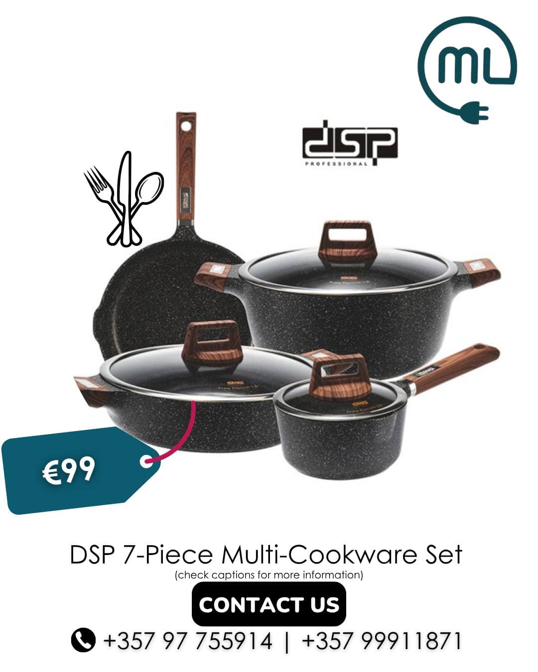 DSP 7-Piece Multi-Cookware Set DSP7